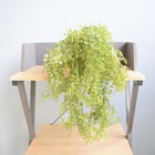 Arranjo De Folhagem Pendente Artificial No Vaso Cumbuca Cinza