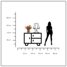 Arranjo Desidratado Grande + Vaso Ambar