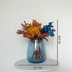 Arranjo Desidratado Grande + Vaso Azul