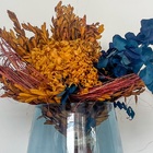 Arranjo Desidratado Grande + Vaso Azul