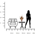 Arranjo Desidratado Hurricane Alvejado + Vaso De Vidro