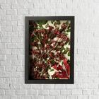 Arranjo No Quadro Flores Secas Chuvisco 21x30