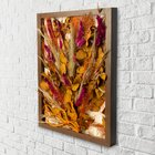 Arranjo No Quadro Flores Secas Eucalipto 30x42