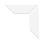 Arremate para Janela de Correr Alumínio Pintado 100x120cm 8cm Branco Brilhante CRV