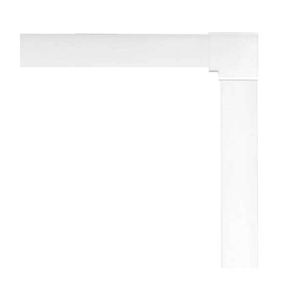 Arremate para Janela de Correr Alumínio Pintado 100x150cm 4,2cm Branco Brilhante CRV