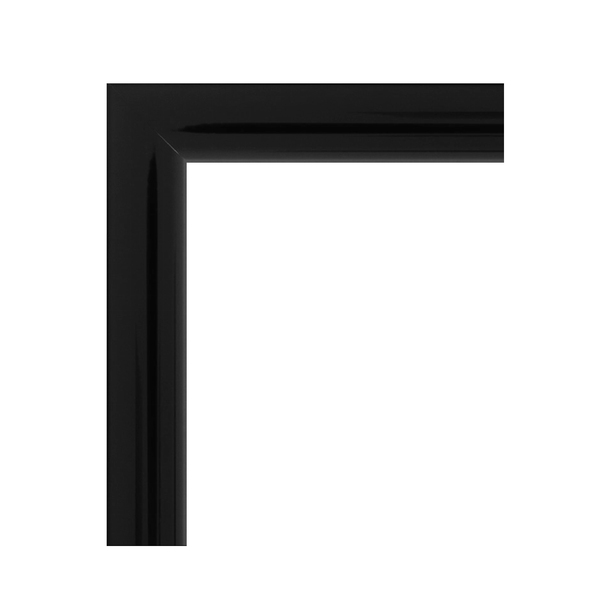 Arremate para Porta de Correr Alumínio Pintado Preto 2,15x1,50m Linha Idea 3A Alumínio