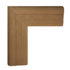 Arremate para Porta Pivotante Alumínio Pintado Amadeirado 2,35x1,20m Linha Sociale 3A Alumínio