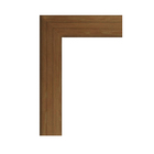 Arremate para Porta Pivotante Alumínio Pintado Amadeirado 2,35x1,20m Linha Sociale 3A Alumínio