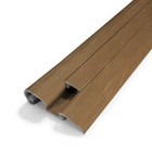 Arremate para Porta Pivotante Alumínio Pintado Amadeirado 2,35x1,20m Linha Sociale 3A Alumínio