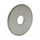 Arruela Lisa Aba Larga Zincado Branco 100 Peças Wm 3/8