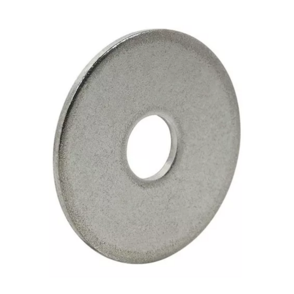 Arruela Lisa Aba Larga Zincado Branco 100 Peças Wm 3/8