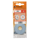 Arruela Plana Grande 14mm Aço Standers 2 peças