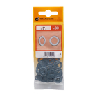Arruela Plana Pequena 7mm Aço Standers 30 peças