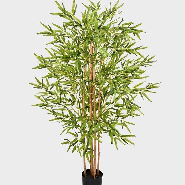 Árvore De Bambu Pequena Verde Planta Artificial Único