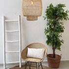 Árvore De Ficus Lyrata Grande Verde Planta Artificial Toque R