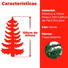 Árvore De Natal 1,50m 138 Galhos Verde - Casambiente Natal014
