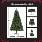 Árvore De Natal 1,80m 503 Galhos 46 Enfeites Pinhas E Frutas