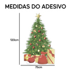 Árvore De Natal Adesivo De Parede E Vitrine Decorativo
