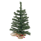 Árvore de Natal Mini Pinheiro 60cm Plástico Verde 61 Galhos Cromus