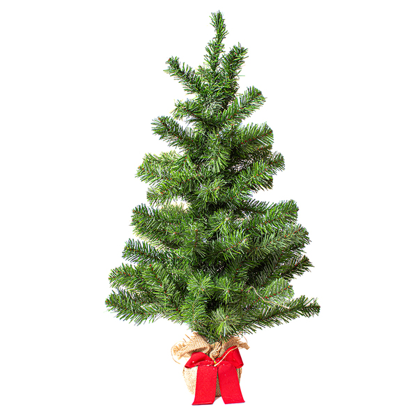 Árvore de Natal Mini Pinheiro 75cm Plástico Verde 80 Galhos Cromus