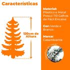 Árvore De Natal Nevada 1,2m Verde 110 Galhos - Casambiente