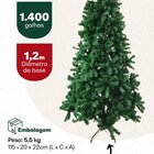 Árvore De Natal Pinheiro 2,40m 1.400 Galhos - Verde