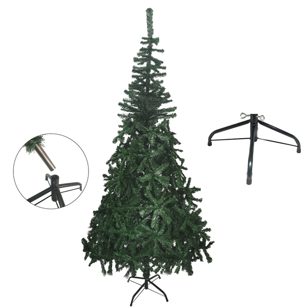 Arvore De Natal Pinheiro 2.10cm Natalino 800 Galhos Festa Com