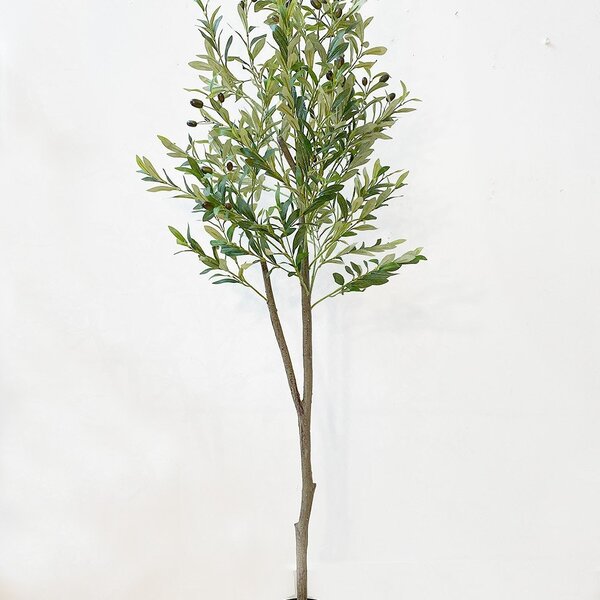 Árvore De Oliveira Grande Verde Planta Artificial Toque Real