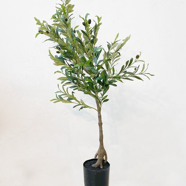 Árvore De Oliveira Média Verde Planta Artificial Toque Real 1