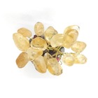 Árvore De Pedra Citrino Base Mix De Cristais 9cm