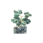 Árvore De Pedra Esmeralda Base Mix De Cristais 9cm
