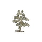 Árvore De Pedra Pirita Base Ametista 10cm - Sucesso