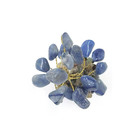 Árvore De Pedra Quartzo Azul Base Mix De Cristais 9cm