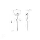 Aspersor De Impulso Metalico Para Engate Rapido Para Jardim T