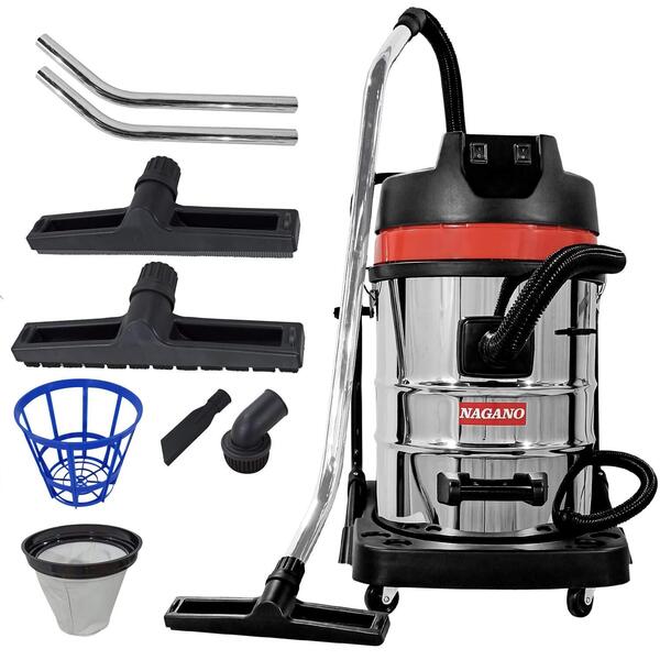 Aspirador De Pó E Líquidos 70 Litros Inox 2000w Tambor