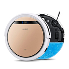 Aspirador De Pó Robô V5s Plus Aspirador E Esfregão Bege