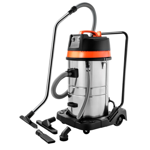 Aspirador De Pó Tramontina 80 Litros Em Aço Inox Para Sólidos