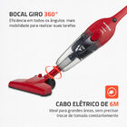 Aspirador De Pó Turbo Cycle  Mondial  Vermelho E Preto  1500w