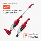 Aspirador De Pó Turbo Cycle  Mondial  Vermelho E Preto  1500w