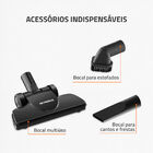 Aspirador De Pó Vertical Turbo Premium Mondial Preto E Laranj