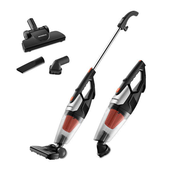 Aspirador De Pó Vertical Turbo Premium Mondial Preto E Laranj