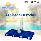 Aspirador Para Limpeza De Piscinas 8 Rodas Brustec