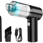 Aspirador Portátil Usb Recarregável Cor Preto
