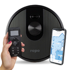 Aspirador Robô Ropo Glass 4 Preto 4 Em 1 Bivolt