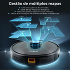 Aspirador Robô Ropo Glass 4 Preto 4 Em 1 Bivolt