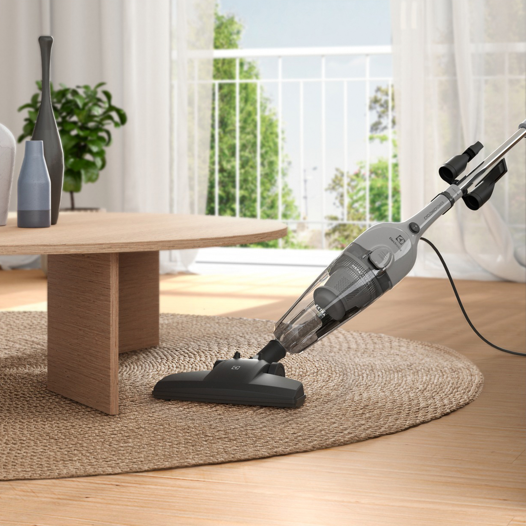 Potência e eficiência para limpeza completa