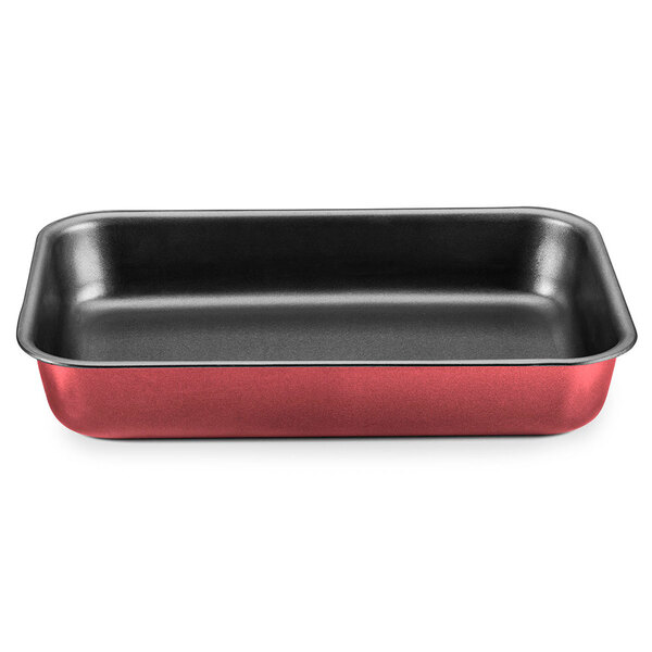 Assadeira Alta Retangular N 4 Antiaderente Cereja Mta 8989