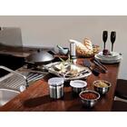 Assadeira Cosmos Retangular Em Aco Inox Com Tampa De Vidro 34