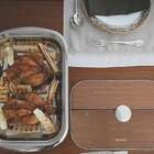 Assadeira Cosmos Tampa De Vidro Prata 44cm Tramontina