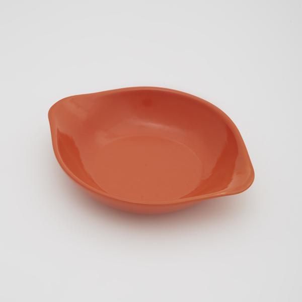 Assadeira de cerâmica laranja Mondoceram Gourmet 18cm